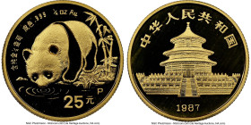 People's Republic gold Proof "Panda" 25 Yuan (1/4 oz) 1987-P PR69 Ultra Cameo NGC, Shenyang Mint, KM161, PAN-54A. HID09801242017 © 2025 Heritage Aucti...