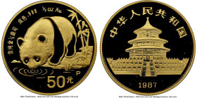 People's Republic gold Proof "Panda" 50 Yuan (1/2 oz) 1987-P PR69 Ultra Cameo NGC, Shenyang mint, KM162, PAN-53A. HID09801242017 © 2025 Heritage Aucti...