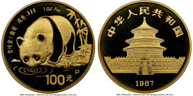 People's Republic gold Proof "Panda" 100 Yuan (1 oz) 1987-P PR69 Ultra Cameo NGC, Shenyang mint, KM166, PAN-52A. HID09801242017 © 2025 Heritage Auctio...