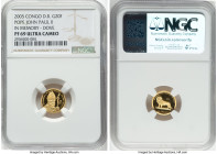 Democratic Republic gold Proof "In Memory of Pope John Paul II - Dove" 20 Francs 2005 PR69 Ultra Cameo NGC, KM-Unl. HID09801242017 © 2025 Heritage Auc...