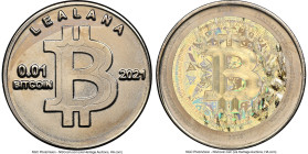 Lealana nickel-brass Unloaded (Redeemed) .01 Bitcoin (BTC) 2021 MS66 NGC, Ahonen-Unl. Serial #134. Firstbits 1LJJ2diH. 30mm. HID09801242017 © 2025 Her...