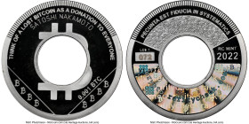 Rarity Check silvered-brass Proof Non-Loaded (Unfunded) "Lost Coin" 0.001 Bitcoin (BTC) 2022 PR68 Ultra Cameo NGC, Ahonen-Unl. Serial #072. Firstbits ...