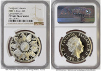 Elizabeth II silver Proof "Queen's Beasts - Completer Coin" 2 Pounds (1 oz) 2021 PR70 Ultra Cameo NGC, S-QBCSB11. The Queen's Beasts series. Limited P...
