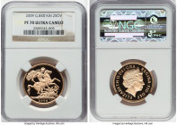 Elizabeth II 4-Piece Certified gold Sovereign Proof Set 2009 PR70 Ultra Cameo NGC, S-PGS53. 2 Sovereign thru 1/4 Sovereign issues. Issued sets: 666. H...
