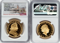 Elizabeth II gold Proof "King George I" 100 Pounds (1 oz) 2022 PR70 Ultra Cameo NGC, S-BMGA3. Mintage: 610. British Monarchs series. Ninth Coin Struck...