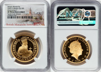Elizabeth II gold Proof "King James I" 100 Pounds (1 oz) 2022 PR70 Ultra Cameo NGC, S-BMGA2. Mintage: 610. British Monarchs series. Tenth Coin Struck....