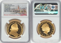 Elizabeth II gold Proof "King George I" 100 Pounds (1 oz) 2022 PR69 Ultra Cameo NGC, S-BMGA3. Mintage: 610. British Monarchs series. First Releases. A...