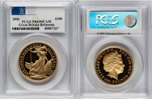 Elizabeth II 4-Piece Certified gold "Britannia" Proof Set 2006 PR69 Deep Cameo PCGS, S-PBG26. 100 Pounds thru 10 Pounds issues. Set Mintage: 175. HID0...