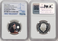 Charles III silver Colorized Proof "Professor Dumbledore" 50 Pence 2023 PR70 Ultra Cameo NGC, Mintage: 15,010. Harry Potter and the Philosopher's Ston...