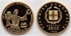 Republic gold Proof "Pan-European Games - Spyros Louis" 2500 Drachmai 1982 UNC, KM141. HID09801242017 © 2025 Heritage Auctions | All Rights Reserved w...