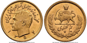 Muhammad Reza Pahlavi Shah gold 1/2 Pahlavi SH 1354 (1975) MS63 NGC, KM1199. HID09801242017 © 2025 Heritage Auctions | All Rights Reserved www.HA.com/...