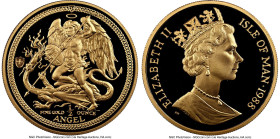 British Dependency. Elizabeth II gold 1/2 Angel 1988-PM PR69 Ultra Cameo NGC, Pobjoy mint, KM196. Cross & Shield privy. HID09801242017 © 2025 Heritage...