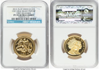 British Dependency. Elizabeth II gold Proof Piefort High Relief 1/2 Angel 2012 PR70 Ultra Cameo NGC, Pobjoy mint, KM-Unl. First Releases. HID098012420...