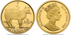 British Dependency. Elizabeth II gold "Manx" 1/5 Crown 1988-PM MS68 NGC, Pobjoy Mint mint, KM237. Cat Series. HID09801242017 © 2025 Heritage Auctions ...