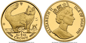 British Dependency. Elizabeth II gold "Norwegian" 1/2 Crown 1991-PM MS69 NGC, Pobjoy Mint mint, KM297. Cat Series. HID09801242017 © 2025 Heritage Auct...