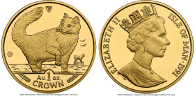 British Dependency. Elizabeth II gold "Norwegian" Crown 1991-PM MS69 NGC, Pobjoy Mint mint, KM292b. HID09801242017 © 2025 Heritage Auctions | All Righ...