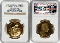 British Dependency. Elizabeth II gold Proof "Donatello's Chellini Madonna - Birth of Christ" Crown 2011-PM PR69 Ultra Cameo NGC, Pobjoy mint, KM1456. ...