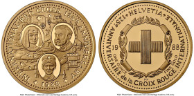 British Dependency. Elizabeth II gold Proof "Red Cross - 125th Anniversary" One Ounce Medal 1988-PM PR70 Ultra Cameo NGC, Pobjoy mint, KM-Unl. HID0980...