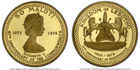 Moshoeshoe II gold Proof "10th Anniversary of Independence" 50 Maloti 1976 PR68 Deep Cameo PCGS, KM14. HID09801242017 © 2025 Heritage Auctions | All R...