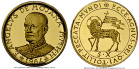 Angelo de Mojana di Cologna gold "Paschal Lamb" Proof 10 Scudi 1964 PR65 Ultra Cameo NGC, KM-X12. Mintage: 1,000. HID09801242017 © 2025 Heritage Aucti...