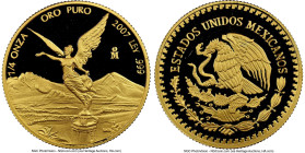 Estados Unidos gold Proof 1/4 Onza 2007-Mo PR69 Ultra Cameo NGC, Mexico City mint, KM673. HID09801242017 © 2025 Heritage Auctions | All Rights Reserve...