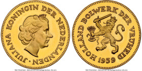 "Stronghold of Freedom" gold Medal 1959 MS65 NGC, 7.7gms. HID09801242017 © 2025 Heritage Auctions | All Rights Reserved www.HA.com/TexasAuctioneerLice...