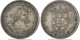 Republic silver Matte "500th Anniversary - Birth of Pedro Alvares Cabral" 50 Escudos 1968 MS63 NGC, KM593. Mintage: 400. Showcased in the Matte format...