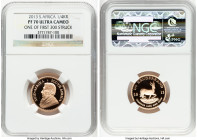 Republic gold Proof 1/4 Krugerrand (1/4 oz) 2013 PR70 Ultra Cameo NGC, South African mint, KM106. One of the First 300 Struck. HID09801242017 © 2025 H...