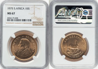 Republic gold Krugerrand (1 oz) 1975 MS67 NGC, Pretoria mint, KM73. With a flick of the wrist and under the right light, the whirling luster cascades ...