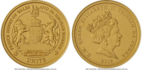 Elizabeth II gold Matte Proof "Prince Henry of Wales & Ms. Meghan Markle" Unite 2018 PR70 NGC, KM-Unl. Mintage: 1,000. This pristine example is the so...