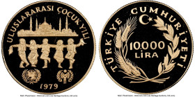 Republic gold Proof "Year of the Child" 10000 Lira 1979 PR69 Ultra Cameo NGC, KM933. HID09801242017 © 2025 Heritage Auctions | All Rights Reserved www...
