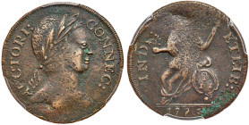 Connecticut 1785 Copper. Roman Head, Miller 2-A.1
