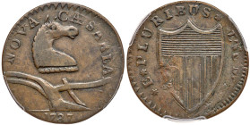 1787. New Jersey. Camel Head, Maris 58-n. Bareford. PCGS VF35