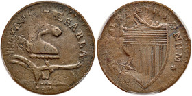 1787. New Jersey Copper. Camel Head. Maris 56-n. PCGS VF30