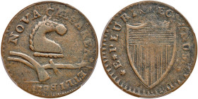 1787. New Jersey Copper. Camel Head. Maris 56n. PCGS VF20