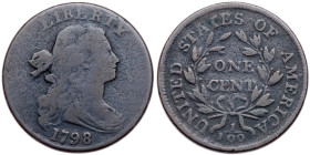 1798 Draped Bust Cent. Style 1 hair. G4