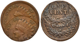 MINT ERROR. United States Indian Cent (ND). Double Struck with 2nd Strike 50 Off-Center. VF