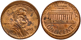 Worldwide. MINT ERROR. 2001-P Reeded Edge Lincoln Cent!. MS