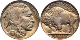 1934-D Buffalo Nickel. NGC MS64
