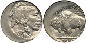 1936 Buffalo Nickel. ANACS MS60