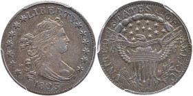 1803 Bust Dime 13 Star Reverse. PCGS AU53