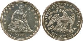 1879 Seated Liberty Quarter. PCGS PF67