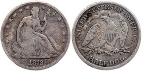 1872-CC Liberty Seated Half Dollar
