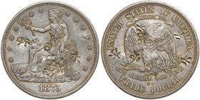 1875-CC Trade Dollar. XF