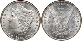 1881-CC Morgan Dollar. NGC MS64