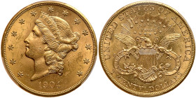 1904 $20 Liberty. PCGS MS63