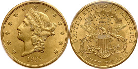 1904 $20 Liberty. PCGS MS63