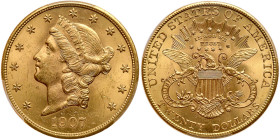 1907 $20 Liberty. PCGS MS63