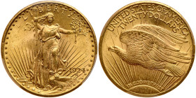 1924 $20 St. Gaudens. PCGS MS64