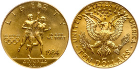 1984-W. $10.00 Los Angeles Olympic Torch Bearer. PCGS MS69